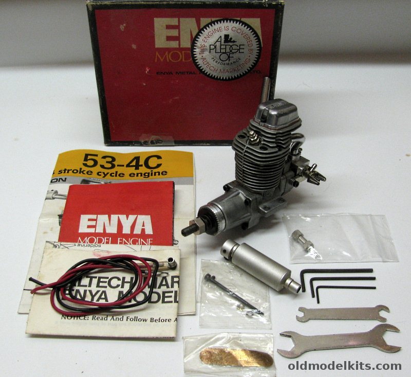 Enya 53-4C Four Cycle - Gas Engine for RC Flying Model Aircraft plastic model kit